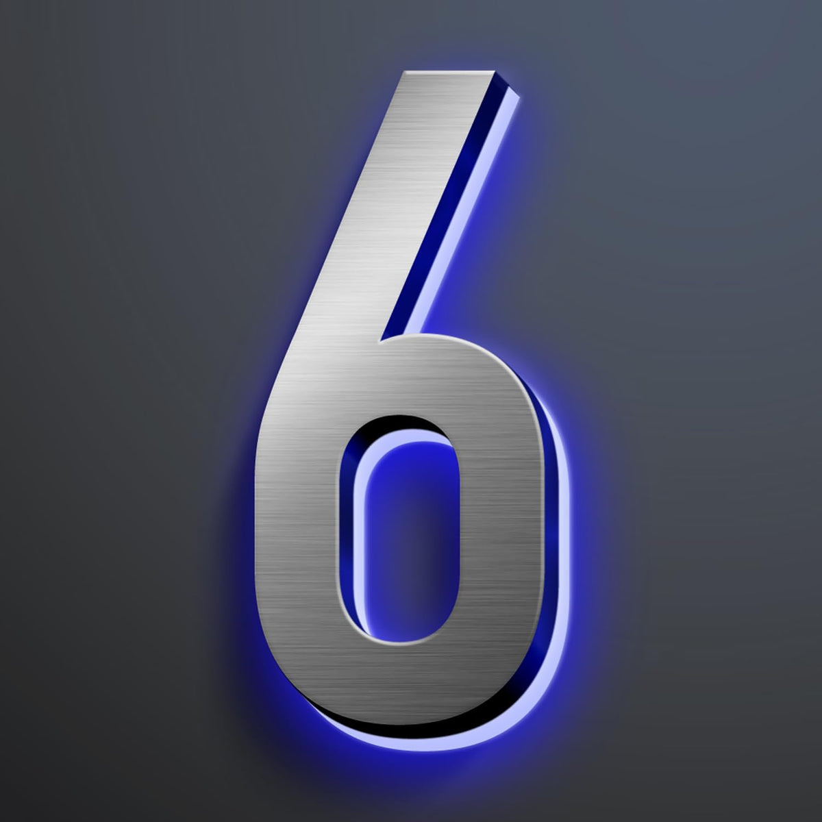 LED House Numbers, Modern Illuminated House Address Numbers For Outside, Lighted House Numbers Signs, Waterproof Backlit LED Address Numbers For House,18 Inch/450mm,6