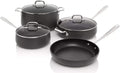 All-Clad HA1 7-Piece Hard Anodized Nonstick Dishwasher Safe PFOA Free Cookware Set, Black