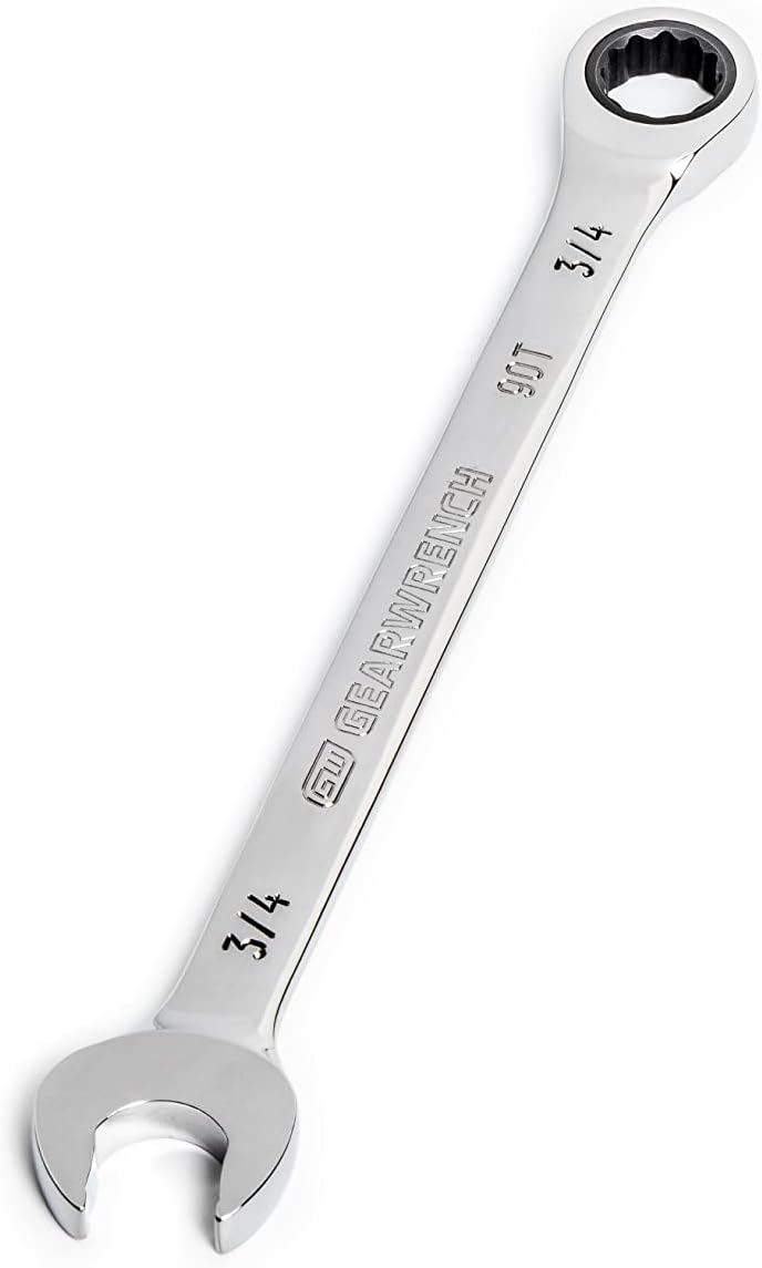 GEARWRENCH 3/4' 4 Degree Swing Arch 12 Point Ratcheting Combination Wrench - 86949 (Pack of 5)