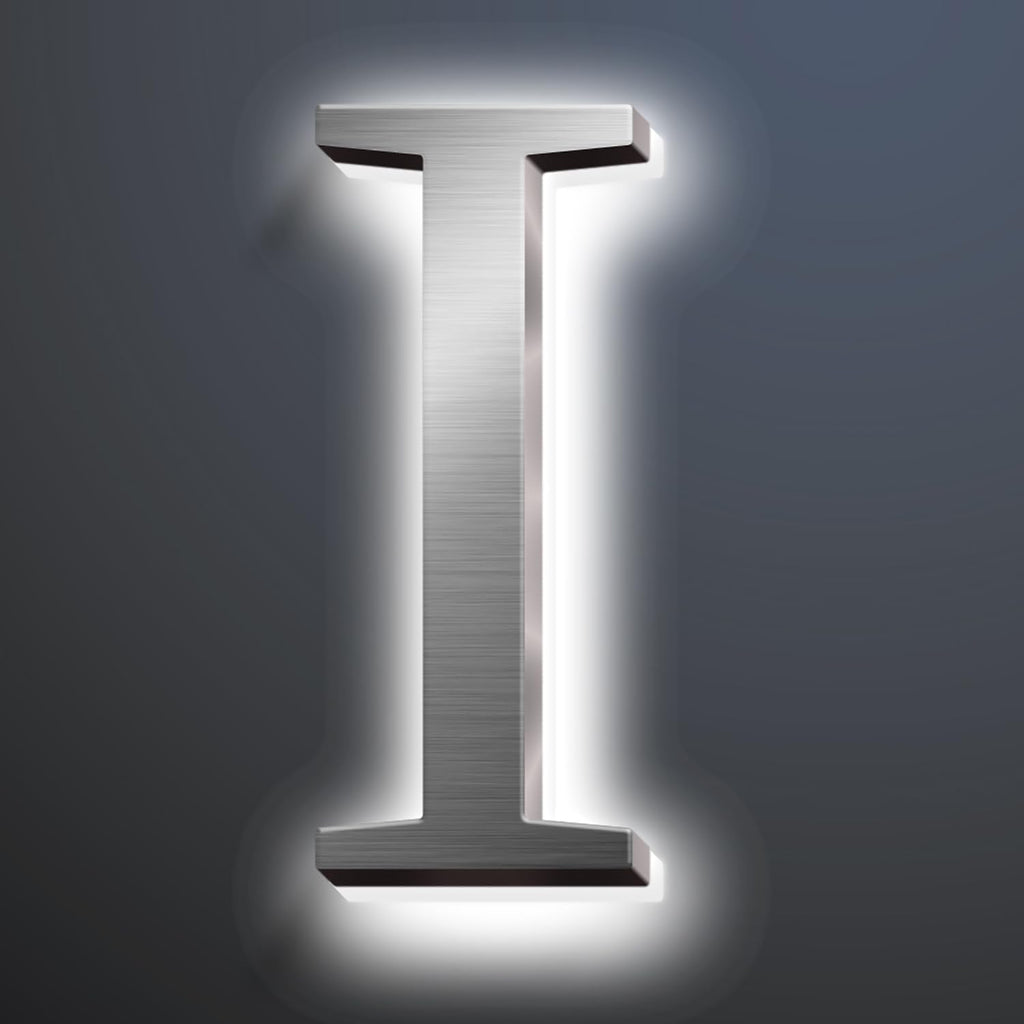 Backlit LED Illuminated House Address Numbers 20', Lighted House Numbers For A Safe And Modern, Large Modern Illuminated Address Numbers For Outside Street Yard,I