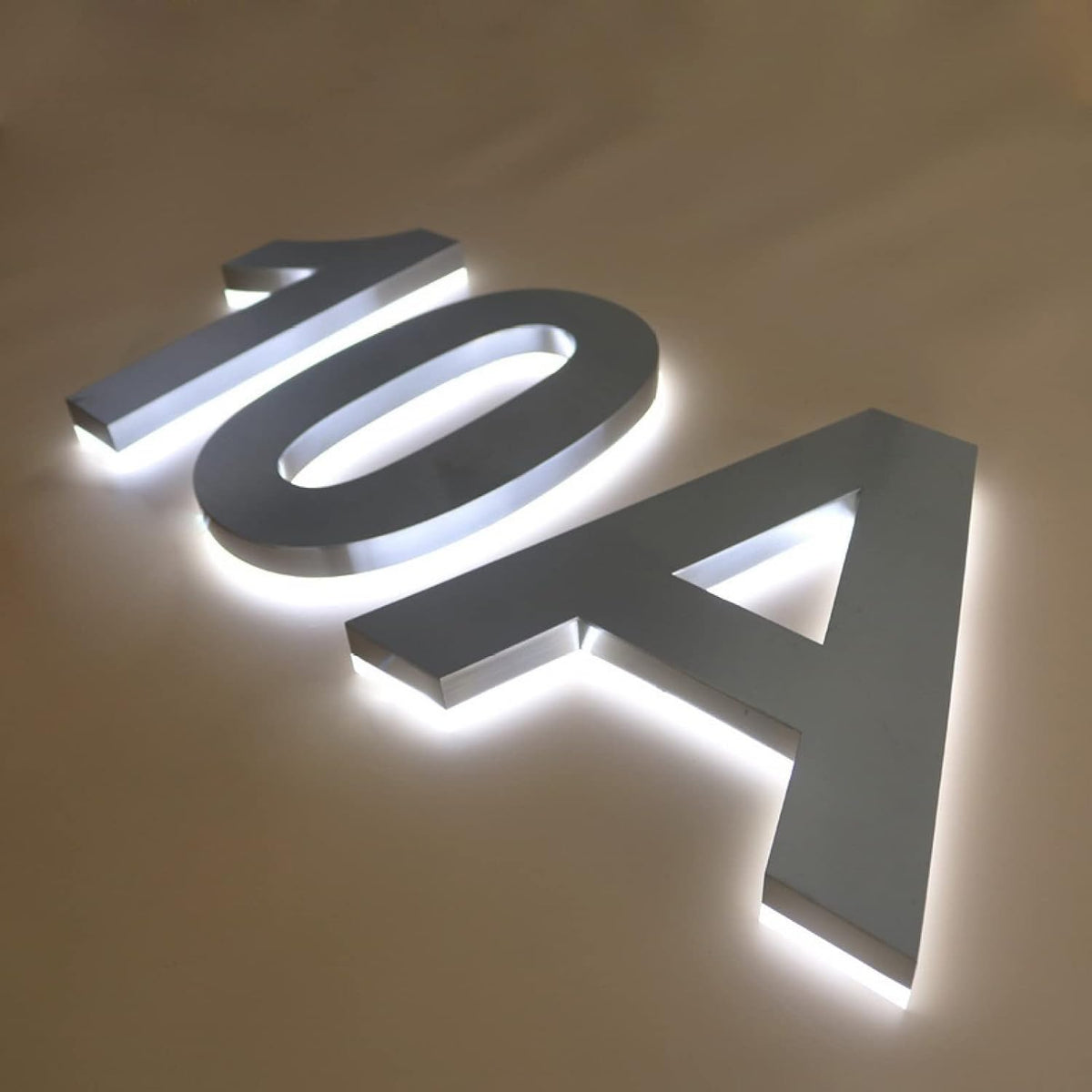 Lighted house numbers, Backlit Lighted LED House Numbers, 3D Floating Led House Plaque Number, Lighted Up House Numbers for Outside Modern.