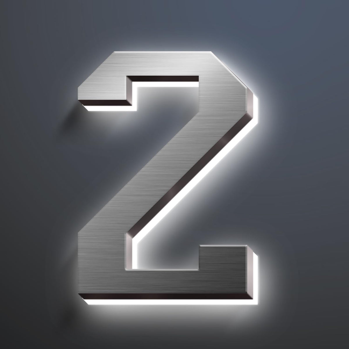 Illuminated House Numbers, Stainless Steel House Address Numbers, Backlit LED Illuminated Home Address Number, Lighted House Numbers, Modern Address Numbers,20 Inch/500mm,2