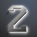Illuminated House Numbers, Stainless Steel House Address Numbers, Backlit LED Illuminated Home Address Number, Lighted House Numbers, Modern Address Numbers,18 Inch/450mm,2