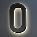 18 Inch Backlit LED Illuminated Home Address Numbers Modern Lighted Up House Numbers Stainless Steel Hand-Polished Waterproof For House Address Signs,0