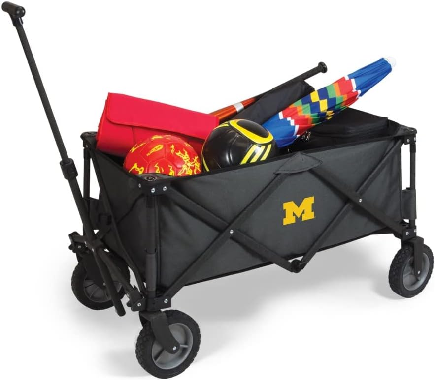 Picnic TIME NCAA Unisex-Adult NCAA Adventure Wagon Portable Utility Wagon