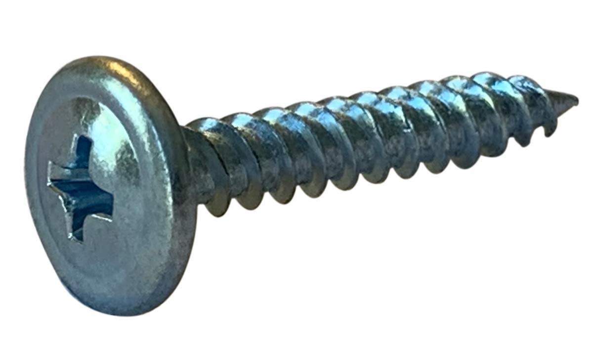 Small Parts 0820YPM #8 x 1-1/4' Phillips Modified Truss Head Fine Thread Drywall Screw Fully Threaded Zinc (Pack of 100)