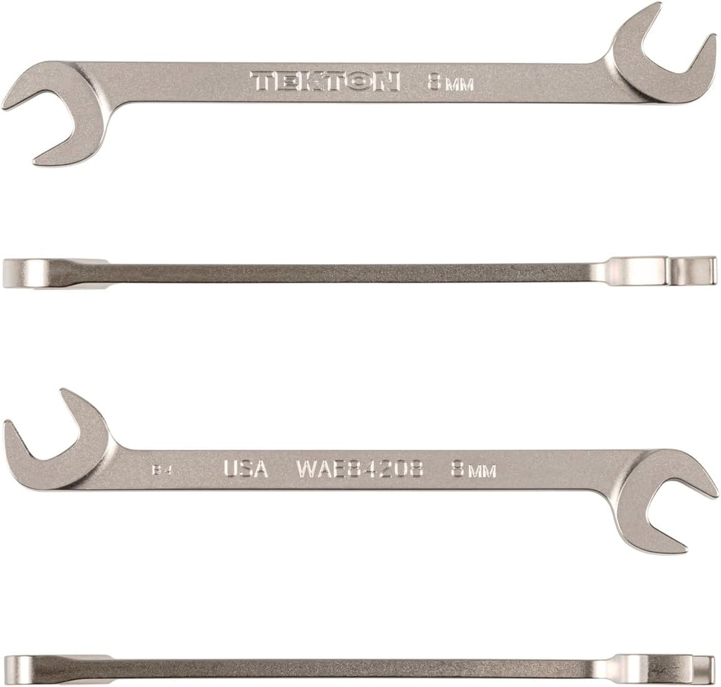 TEKTON 8 mm Angle Head Open End Wrench | WAE84208 | Made in USA