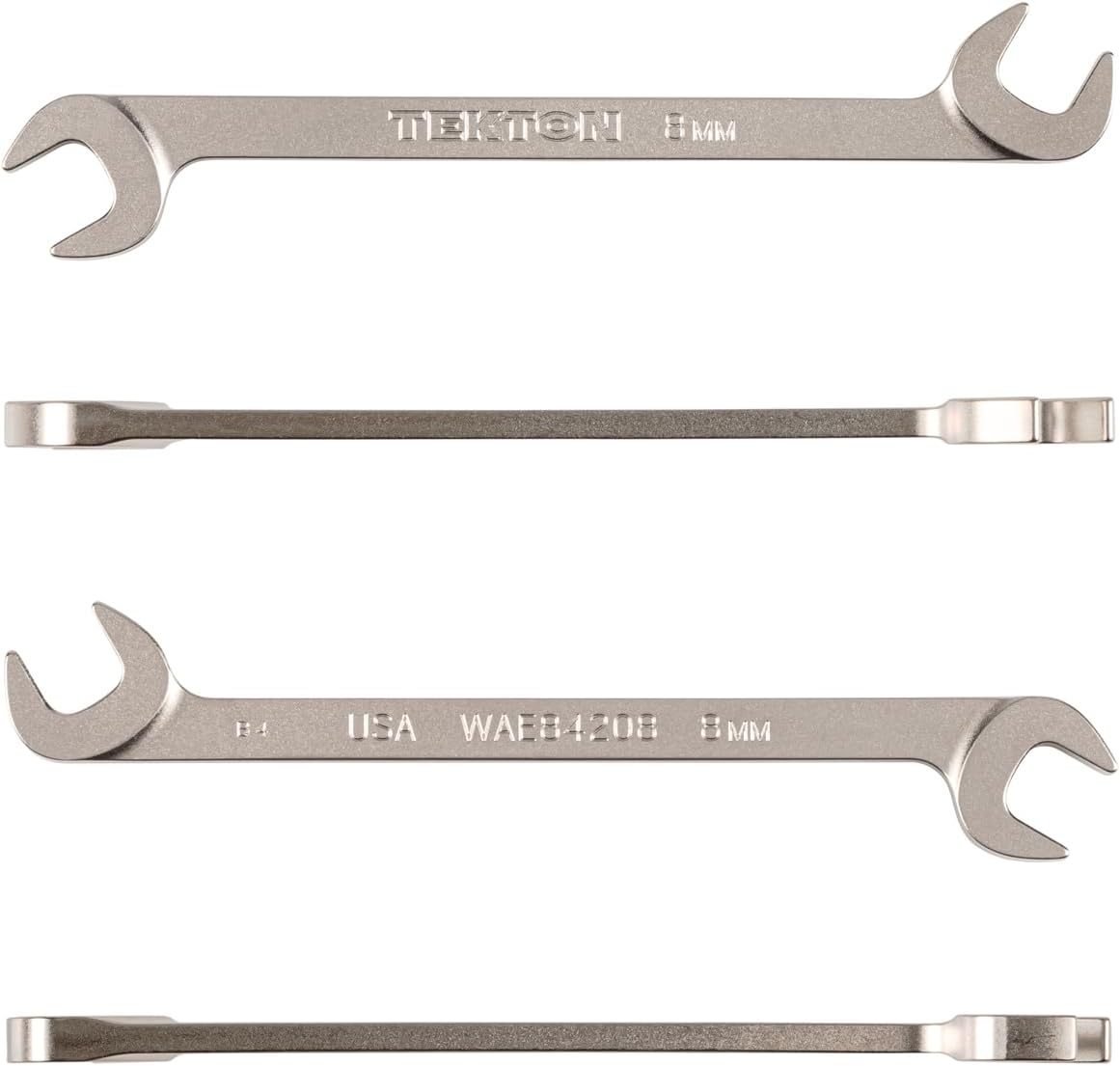 TEKTON 8 mm Angle Head Open End Wrench | WAE84208 | Made in USA