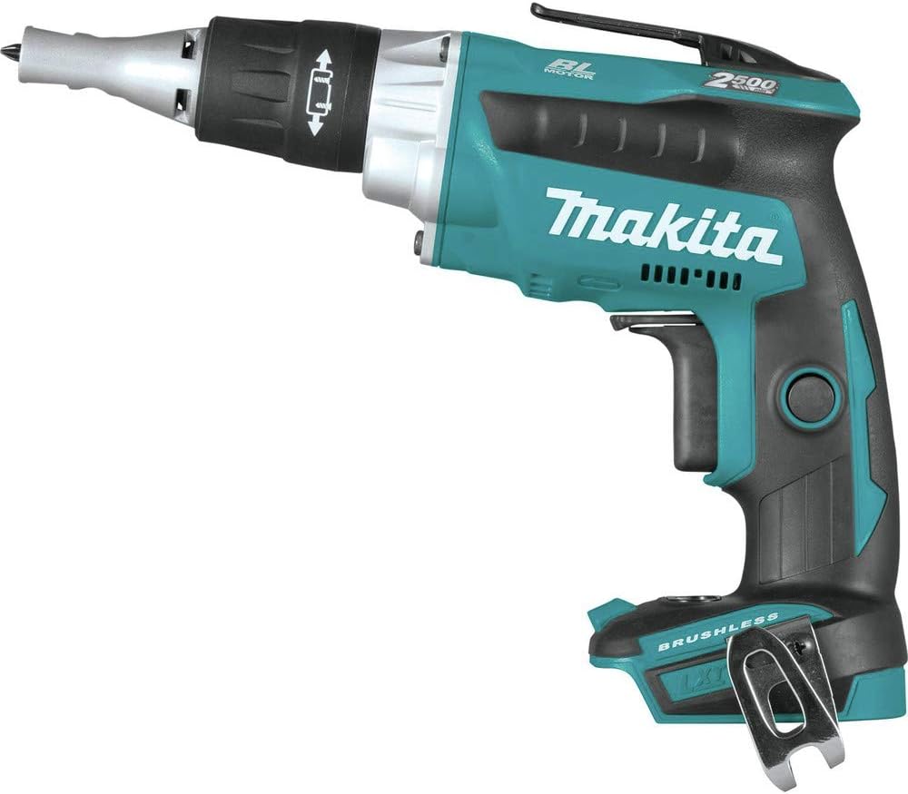 Makita XSF04Z 18V LXT Lithium-Ion Brushless Cordless 2, 500 Rpm Drywall Screwdriver, Tool Only