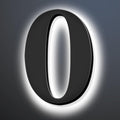 Backlit LED Illuminated Address Number 18 Inch, Lighted House Numbers, Lighted Home Address Numbers, Modern Metal House Numbers With Lights.