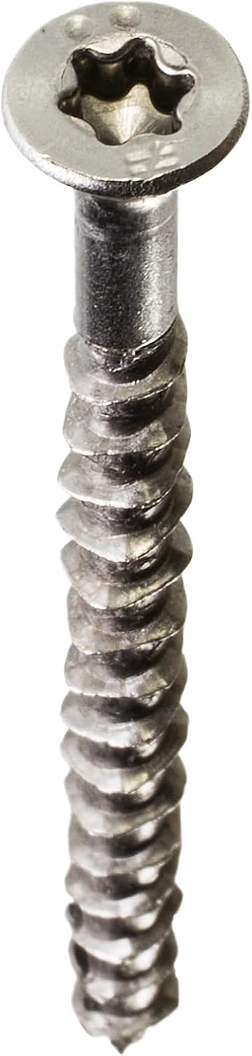 Simpson Strong-Tie SSDWP3S305 Deck-Drive DWP Wood SS Screw (Collated) #10 x 3 in. T25 6-Lobe Type 305 (1000-Qty)