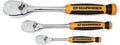 GEARWRENCH 1/4', 3/8' & 1/2' Drive 90 Tooth Cushion Grip 3 Pc. Ratchet Set - 81207T, Multi