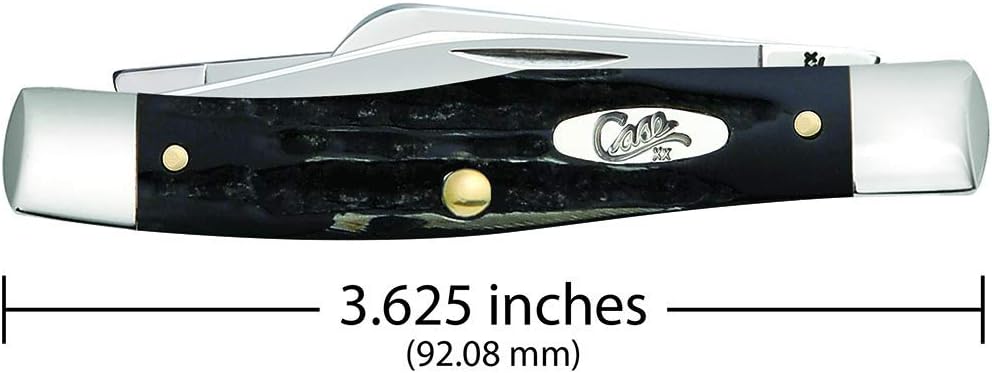 Case WR XX Pocket Knife Jigged Buffalo Horn Medium Stockman Item #65012 - (Bh3032 SS) - Length Closed: 3 5/8 Inches