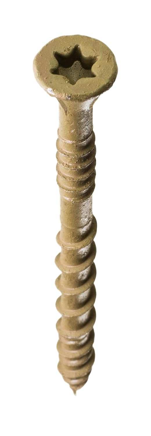 Simpson Strong-Tie DSVR2S Deck-Drive DSV Wood Screw (Collated) — #10 x 2 in. T25 6-Lobe, Red (1500-Qty)