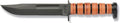 KA-BAR 1317, Dog's Head Utility Knife W/Sheath, Brown, 12'