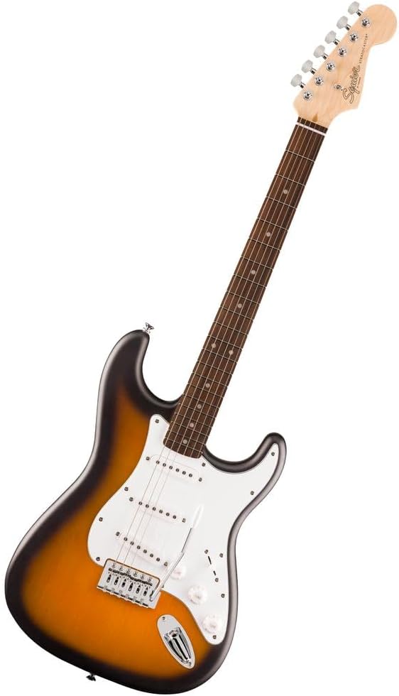 Fender Squier Debut Series Stratocaster Electric Guitar Bundle with Guitar Cable