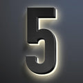 Illuminated House Address Numbers Signs, Stainless Steel,Up-Scale Modern Look, Backlit LED Illuminated Home Address Number, Lighted House Numbers For Outside,20 Inch/500mm,5
