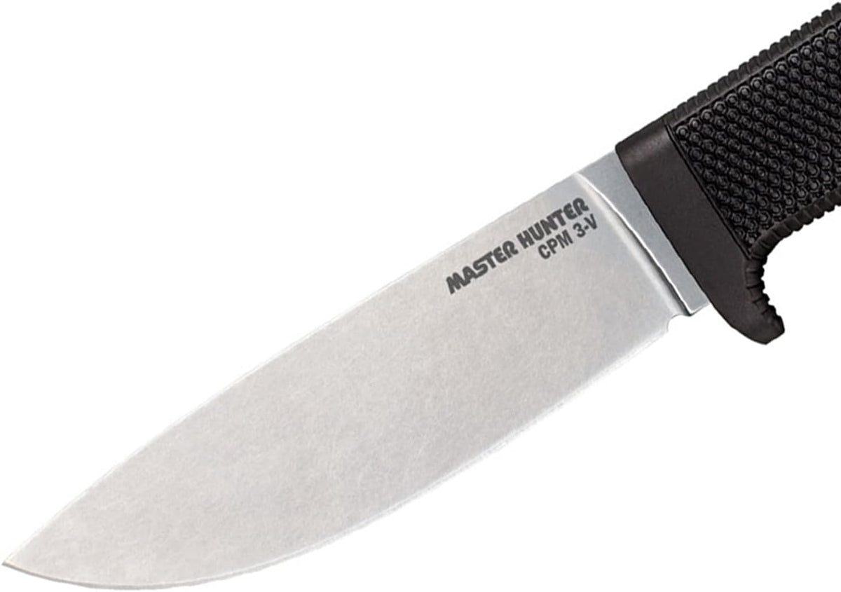 Cold Steel Master Hunter 4.5' CPM 3V Drop Point Razor-Sharp Blade 4.75' Kray-Ex Handle Hunting Fixed Blade Knife w/Secure-Ex Sheath