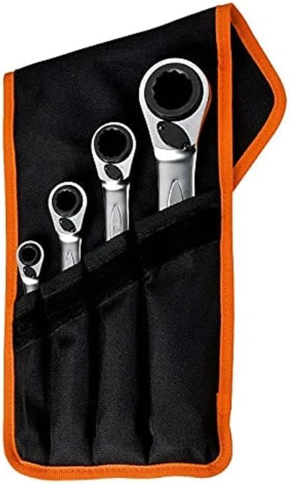 Bahco S4RM4T Reversible Ratchet Spanners Set