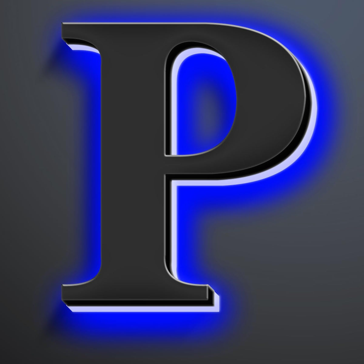 Illuminated House Numbers Increase Safety And Style 18 Inch, Backlit LED Address Number For Enhanced Visibility, Lighted Up Address Number, Modern Metal Signs,P