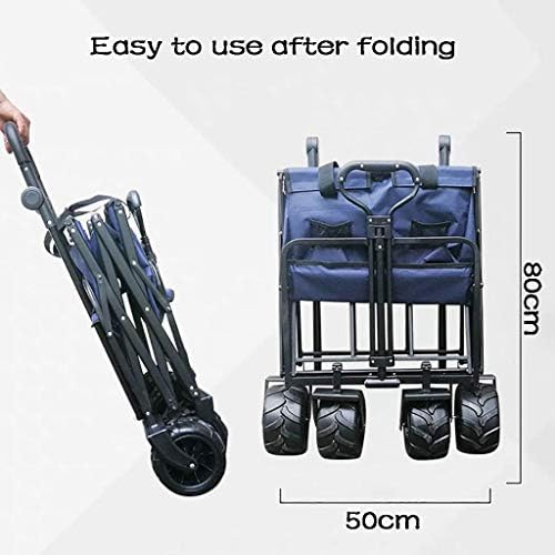 Push and Pull Hand Truck with Foot Brake and 2 Seat Belt Outdoor Sport Collapsible Folding Stroller Wagon Baby Trolley with Canopy Garden Utility Shopping Travel, Red