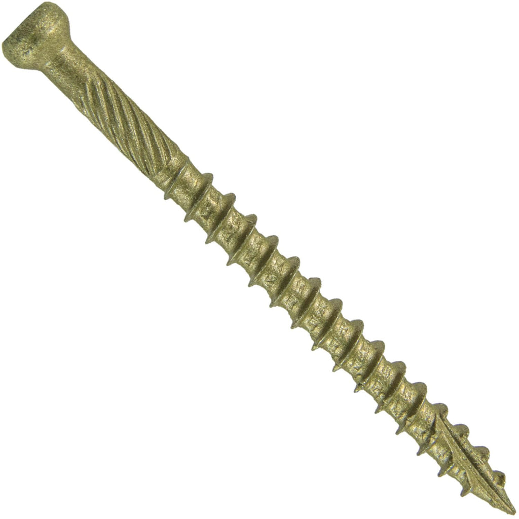 Jake Sales #7 x 2 Bronze Coated Multipurpose Wood Screw Torx/Star Tiny Finish Head (Full Box ~4000 Screws) Exterior Coated - ACQ Compatible Wood Screws