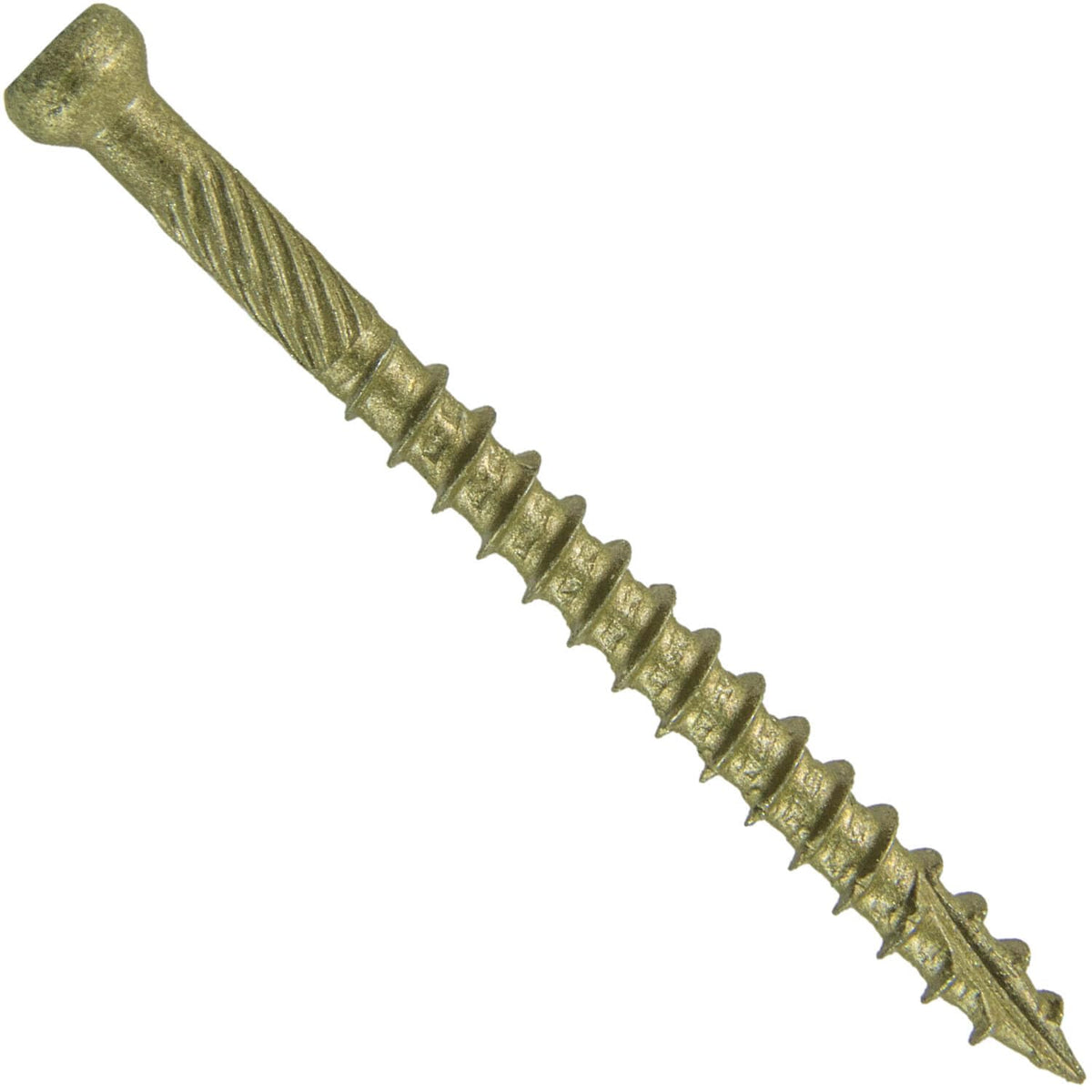 7 x 2 Bronze Coated Tiny Finish Head Multipurpose Wood Screw - Torx/Star - ACQ Compatible - 5 Pound CASE ~8415 Screws