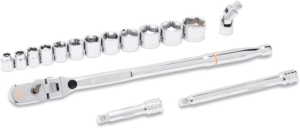 GEARWRENCH 16 Piece 3/8' Drive 120XP Stubby Socket MTS SAE - 81393