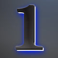 Illuminated LED House Numbers, Stainless Steel, Backlit LED Illuminated Home Address Number, Up-Scale Modern Look, Lighted House Numbers, Modern Address Numbers,18 Inch/450mm,1