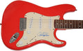 GARY CLARK JR SIGNED AUTOGRAPH FULL SIZE RED FENDER STRATOCASTER ELECTRIC GUITAR B W/ JAMES SPENCE JSA AUTHENTICATION - WORRY NO MORE, 110, BLAK AND BLU, THE STORY OF SONNY BOY SLIM, THIS LAND, VERY RARE