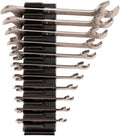 TEKTON Angle Head Open End Wrench Set with Modular Wrench Organizer, 11-Piece (1/4-3/4 in.) | WAE91501 | Made in USA