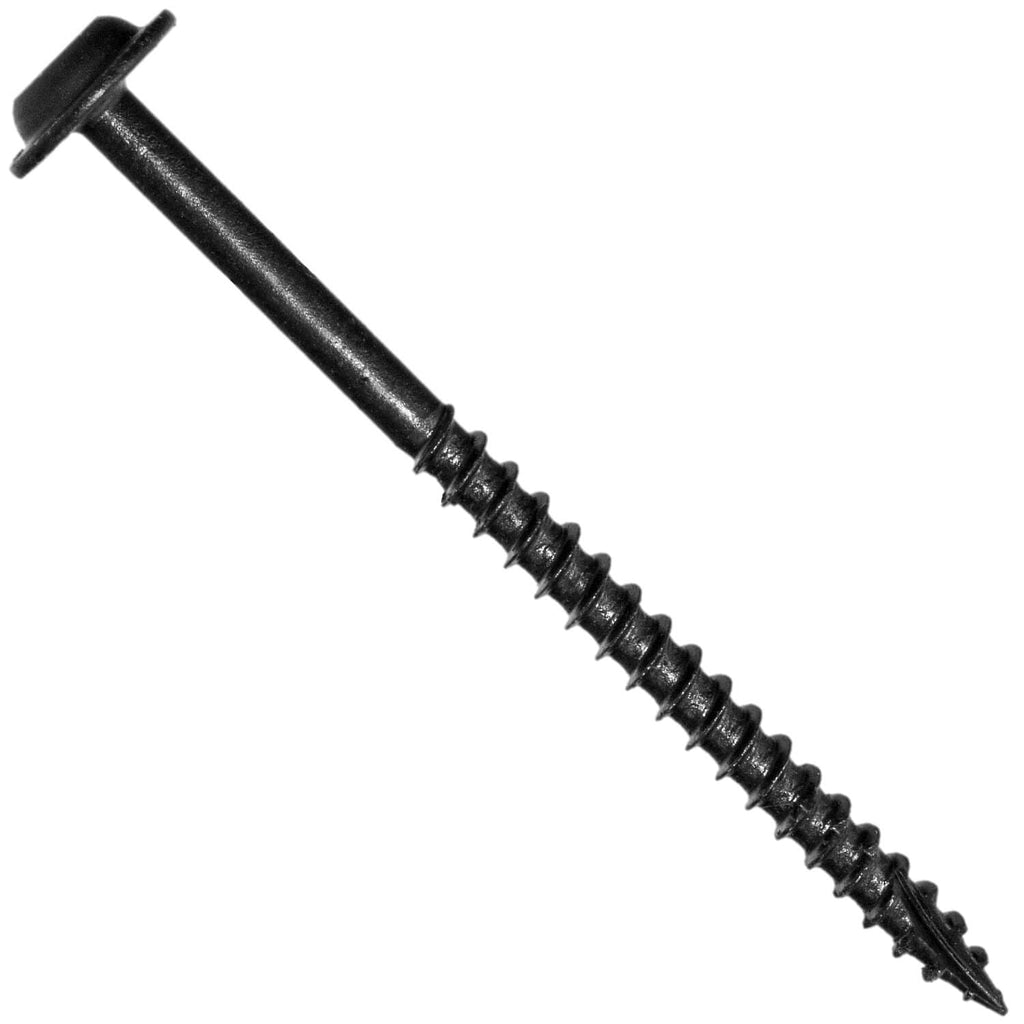 10 x 3 Black Round Truss Head Multipurpose Exterior Coated Modified Cabinet Wood Screw - CASE Qty 42 Boxes 2,562 Screws
