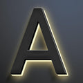 House Numbers, Backlit LED Address Numbers, Modern Lighted House Numbers, Lighted Up House Numbers For Outside.,A