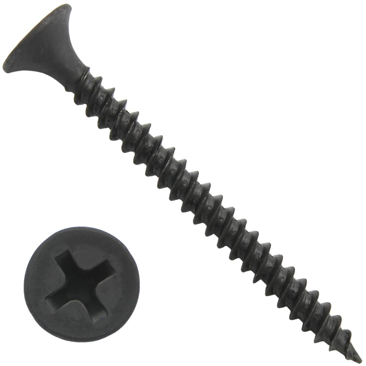 Gray Phosphate Drywall Screws: #6 x 1-5/8' FINE Thread Drywall, Gypsum Board, Sheetrock, Plasterboard Screws. Use for Low Cost, All Purpose Wood Screws (22 POUNDS - 5,000 Approx. Screw Count)