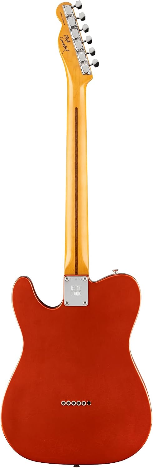Fender Stories Collection Mike Campbell Red Dog Telecaster - Red Dog Red Bundle with Case, Strap, Instrument Cable, and Guitar Cleaning Kit