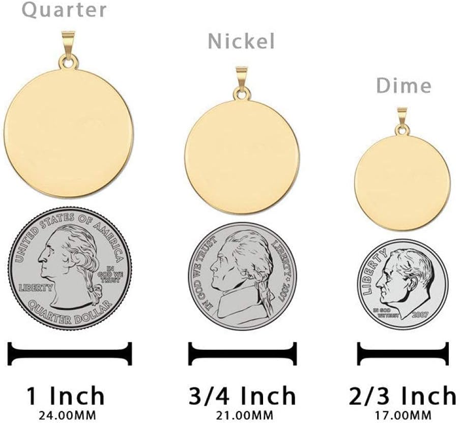 PicturesOnGold.com Football - Saint Sebastian Doubledside Sports Religious Medal 3/4 Inch in Solid 14K Yellow Gold