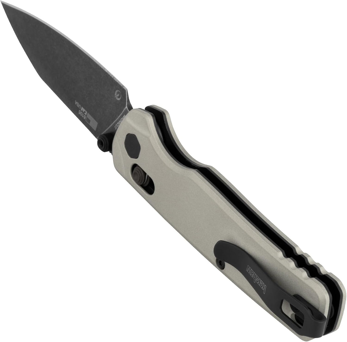 Kershaw Bel Air Pocket Knife, Made in the USA, 3.4 inch CPM MagnaCut Steel Blade, EDC Design, Duralock Locking Mechanism, Manual Folder, Pocketclip