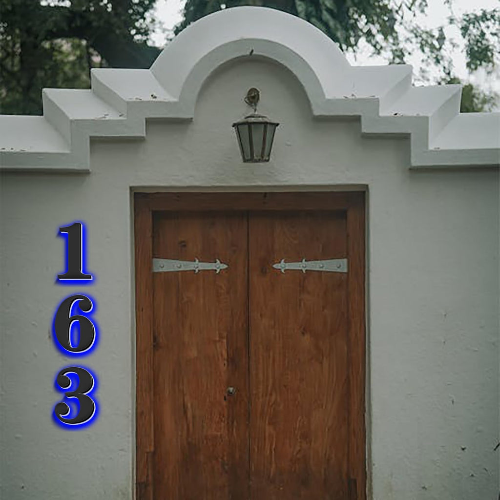 Illuminated House Numbers Increase Safety And Style 18 Inch, Backlit LED Address Number For Enhanced Visibility, Lighted Up Address Number, Modern Metal Signs,D