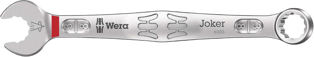 WERA - 05020235001-9642 Magnetic Rail 6003 Joker Imperial 1 Ring Spanner Set, 8 Pieces