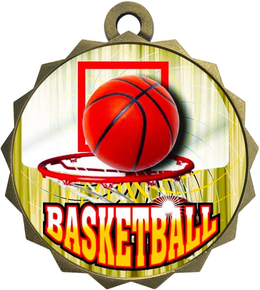 Express Medals Various Styles 1 to 50 Pack Gold Color Engraved 2.25 Inch Basketball Medals Trophy Award Medal Trophies Gift Prize Tournament Champion Team 1st Place First D214FCL412