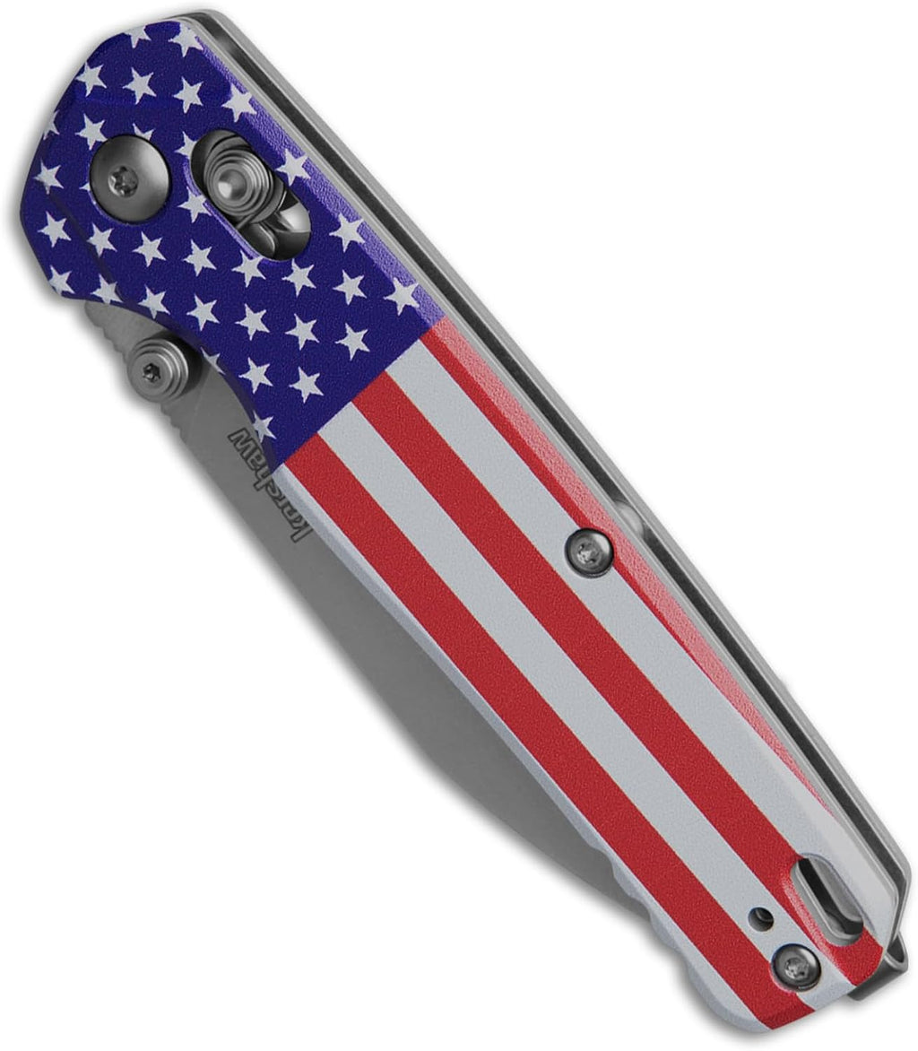 Kershaw Bel Air Pocket Knife, Made in the USA, 3.4 inch CPM MagnaCut Steel Blade, EDC Design, Duralock Locking Mechanism, Manual Folder, Pocketclip