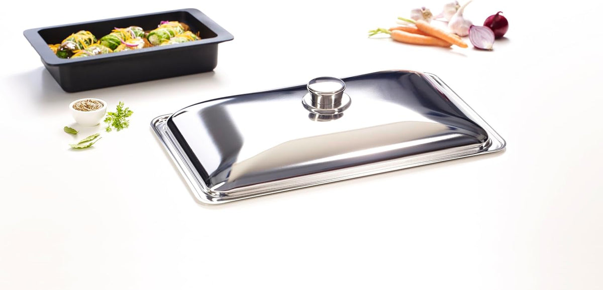Miele Original HBD 60-22 Stainless Steel Gourmet Casserole Dish Lid, Kitchen Accessory for Miele Casserole Dishes – 5136950