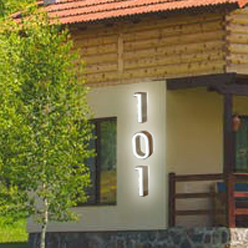 12' Modern LED House Numbers 6000K LED, Lighted House Address Numbers, Illuminated LED Address Numbers For House, LED House Numbers Signs For Outside,3