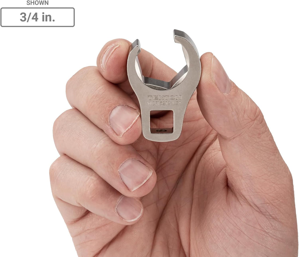 TEKTON 3/8 Inch Drive 6-Point Flare Nut Crowfoot Wrench Set, 9-Piece (5/16-3/4 in.) | WCF90120 | Made in USA