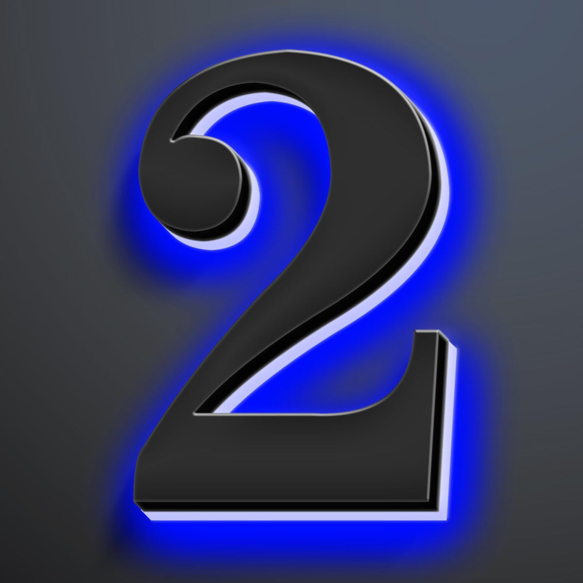 Illuminated House Numbers Increase Safety And Style 18 Inch, Backlit LED Address Number For Enhanced Visibility, Lighted Up Address Number, Modern Metal Signs,2
