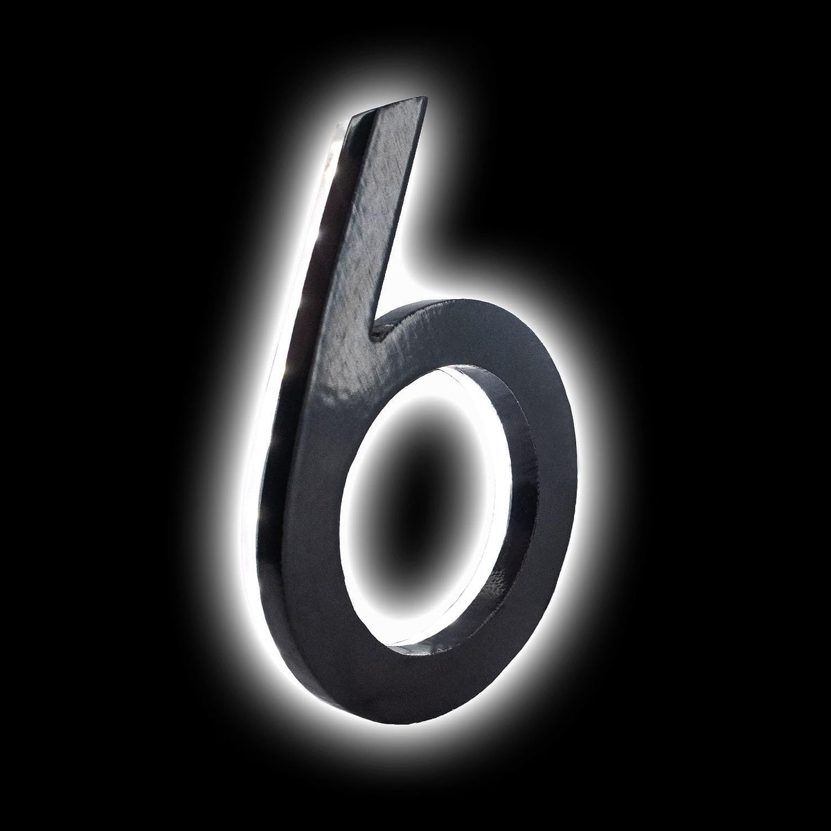 Montague Metal Products - 10 Inch Backlit LED House Numbers - LED House Numbers - Lighted Address Numbers - Modern Backlit Address Numbers - 14 Color Options