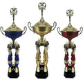 Express Medals Various Sport Giant 54 Inch Tall 19 Inch Wide 4 Post Column Gold Red or Blue Trophy Cup Award Includes Attached Plate with up to 5 Lines of Your Custom Engraved Text. Weighs 11 lbs.