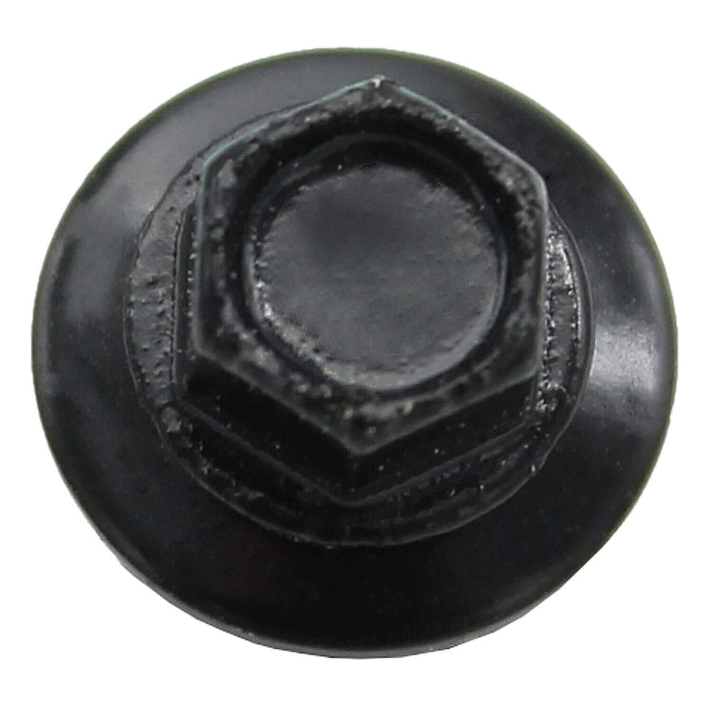10 x 1 Black Metal Roofing Screws - Hex Washer Head- Self-Starting/Tapping - EPDM Washer. 10 X 250 Bags - 2,500 Screws