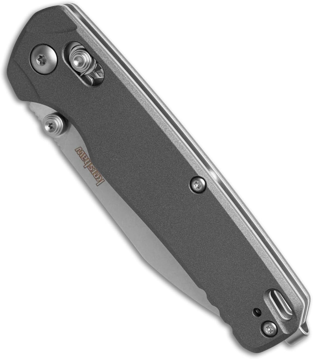 Kershaw Bel Air Pocket Knife, Made in the USA, 3.4 inch CPM MagnaCut Steel Blade, EDC Design, Duralock Locking Mechanism, Manual Folder, Pocketclip