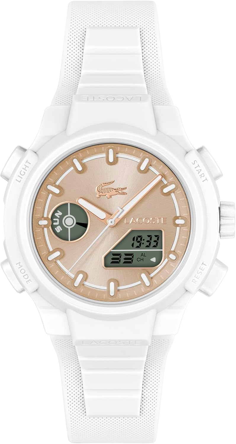 Lacoste LC33 Women's Analog-Digital Quartz Watch with Chronograph, Alarm and Calendar